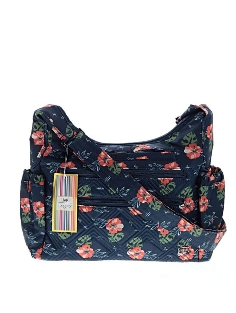 Lug Legacy Hobo Convertible Crossbody  Camper Aloha Navy